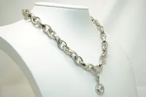 09 - 1e gehalte zilveren massief Ti sento choker met hanger kopen? Bied vanaf 280!