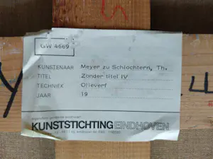 Buy Thomas Meyer Zu Schlochtern - Zonder titel IV? Bid from 250!