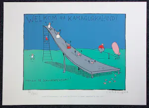Kamagurka - Zeefdruk, Welkom in Kamagurkaland! Met o.a.: de schuurpapierbaan! kopen? Bied vanaf 200!