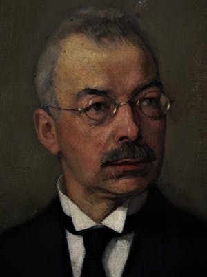 Henk Meijer - Fraai in 1920 Realistisch geschilderd "portret van man met bril" gesigneerd kopen? Bied vanaf 10!