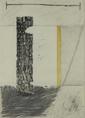 Lia Kolen - Gemengde techniek op papier, Sprachraum - Ingelijst kopen? Bied vanaf 40!