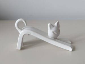 Peter Selhorst - Witte liggende kat kopen? Bied vanaf 35!
