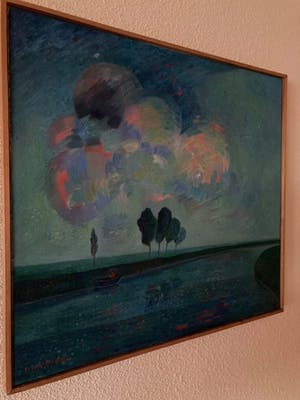 Dirk Breed - Landschap met boompjes kopen? Bied vanaf 1500!