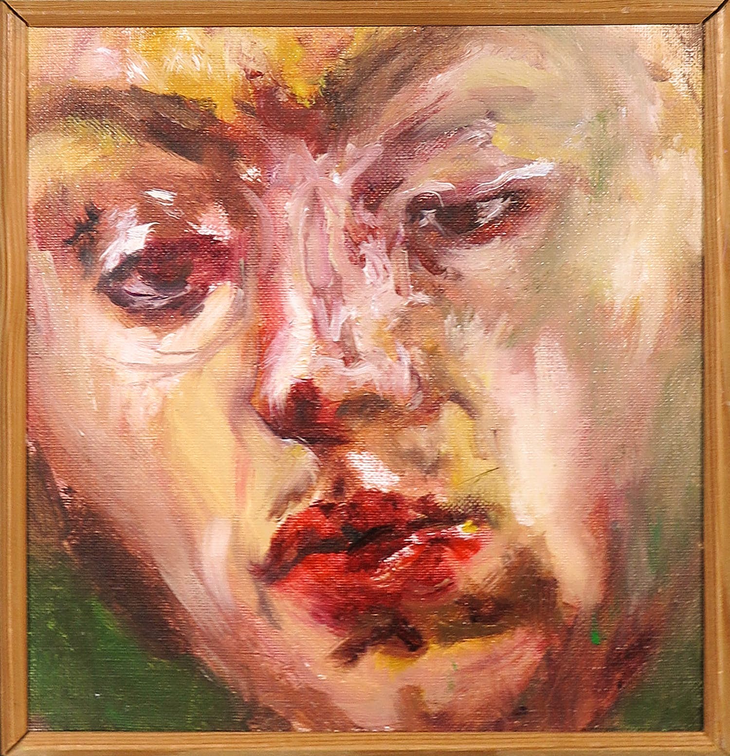 Rinske Koop - Olieverf op doek, Zonder titel - Ingelijst kopen? Bied vanaf 1!