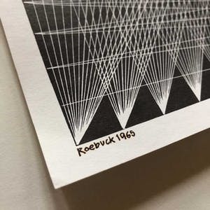 Lucile Roebuck Keeler - Op-Art - 1965 - " Radius - Diagonals" kopen? Bied vanaf 50!