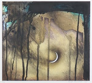 Jurjen Ravenhorst - Lithografie, Nocturne - Inglijst kopen? Bied vanaf 80!