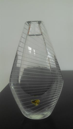 Orrefors - Vaas met lijnendecoratie kopen? Bied vanaf 34!