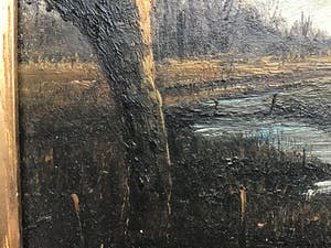 Niet of onleesbaar gesigneerd - Peellandschap met knotwilgen. kopen? Bied vanaf 1!