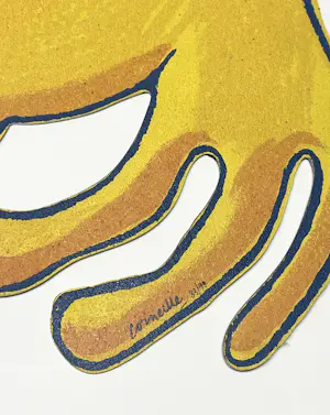 Corneille - metalen sculptuur: kat en vogel kopen? Bied vanaf 550!