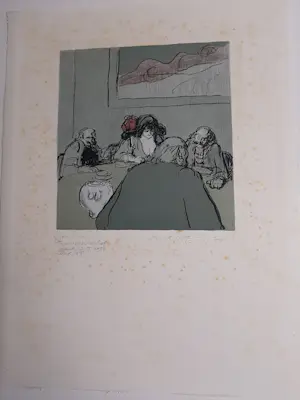 Kurt Lob - Litho, Aan tafel kopen? Bied vanaf 20!