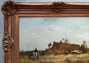 Adrianus Johannes Groenewegen - Boer op ossenkar bij boerderij kopen? Bied vanaf 450!