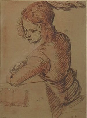 Pieter Haan - Pentekening, Figuren - Ingelijst kopen? Bied vanaf 1!