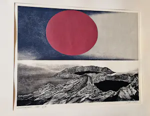 Fred Koot - grote 5 kleuren Lithografie op papier "Dakshinamoerti Himalaya" gesigneerd kopen? Bied vanaf 47!