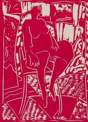 Dominique Chan - Titel onbekend, ed. 248/300, 1992 - Linosnede op Japans papier kopen? Bied vanaf 20!