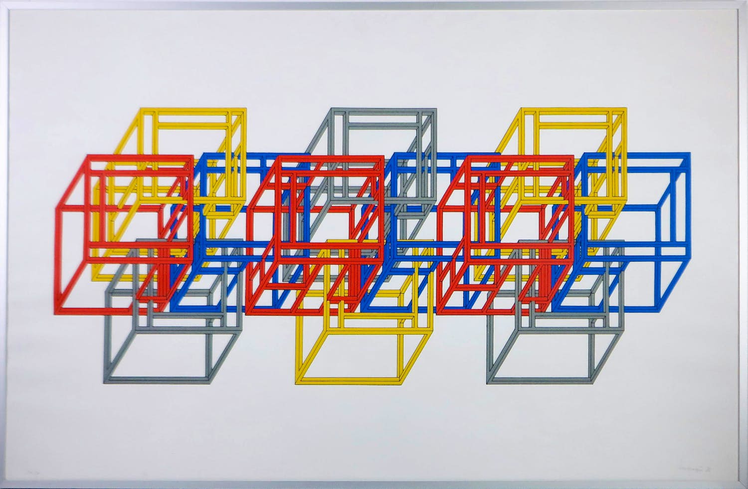 Joost Baljeu - Zeefdruk, T-totum Construct - Ingelijst kopen? Bied vanaf 250!