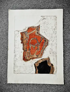 Cees Kortlang - Grote handgekleurde reliëf Ets/aquatint - potloodges. - zeer kleine oplage (10) kopen? Bied vanaf 59!