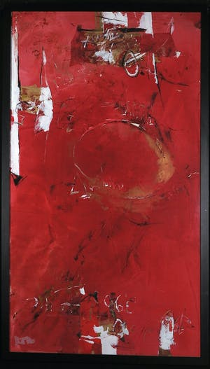 Niet of onleesbaar gesigneerd - Gemengde techniek, Zonder titel - Ingelijst (Zeer Groot) kopen? Bied vanaf 1!