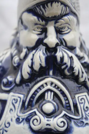 Niet of onleesbaar gesigneerd - Prachtige Orginele Gerzit Steengoed Baardman Kruik (20e eeuw) kopen? Bied vanaf 1!