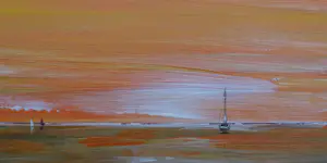 Franklin Meijer - Waddenzee - Droog liggen - Zonsondergang kopen? Bied vanaf 29!