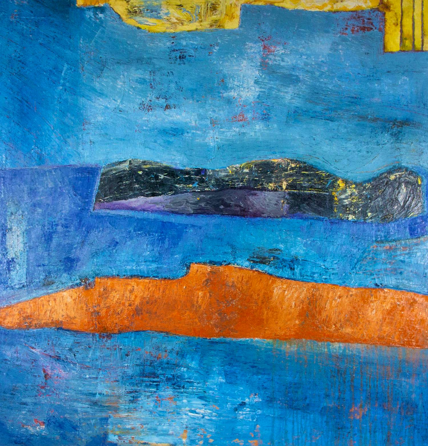 Rik Berkhout - Olieverf op doek, Zonder titel (Groot!) verkocht voor € 100!