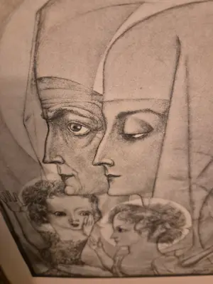 Jan Toorop - MARIA MET KIND JEZUS EN ELIZABETH MET JOHANNES DEN DOOPER 1927 kopen? Bied vanaf 35!