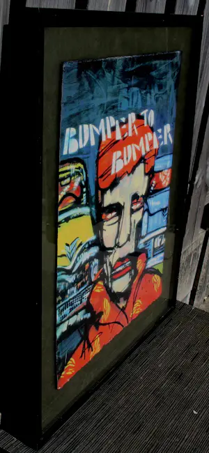 Herman Brood - Ingelijste zeefdruk: Bumper to bumper kopen? Bied vanaf 450!