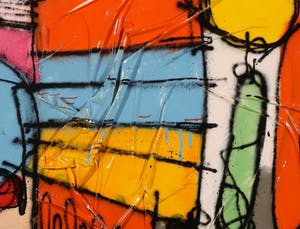 SMAEL - Acryl en collage op doek, Frufilos I kopen? Bied vanaf 1!