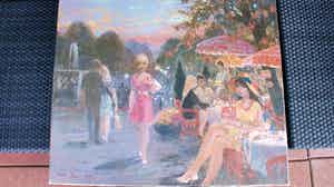 Harry Maas - Terrasje op Montmartre verkocht voor € 1000!