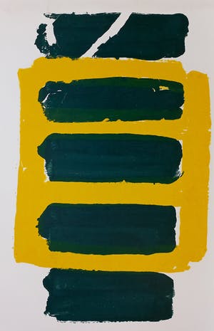 Adine Engelman - Abstracte compositie, monotype (unica) kopen? Bied vanaf 65!