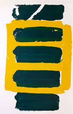 Adine Engelman - Abstracte compositie, monotype (unica) verkocht voor € 65!