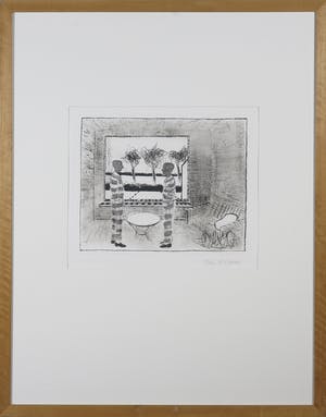 Roger Raveel - Ets, Neen, dit zijn geen gevangenen - Ingelijst kopen? Bied vanaf 600!