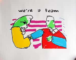 Herman Brood - We're a team - gesigneerd - 550 ex. verkocht voor € 1!