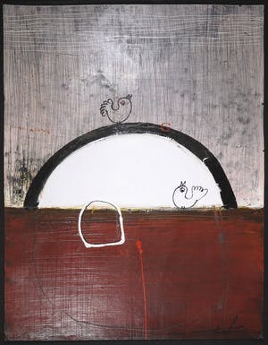 Kantcho Kanev - Gemengde techniek op karton, Zonder titel (Zeer Groot) kopen? Bied vanaf 100!