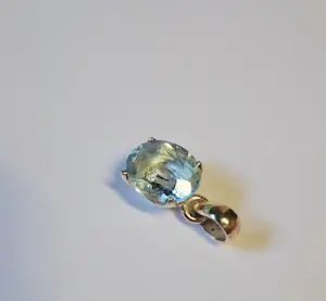 Nieuw zilveren hanger met 1 karaats briliantgeslepen topaas . kopen? Bied vanaf 85!