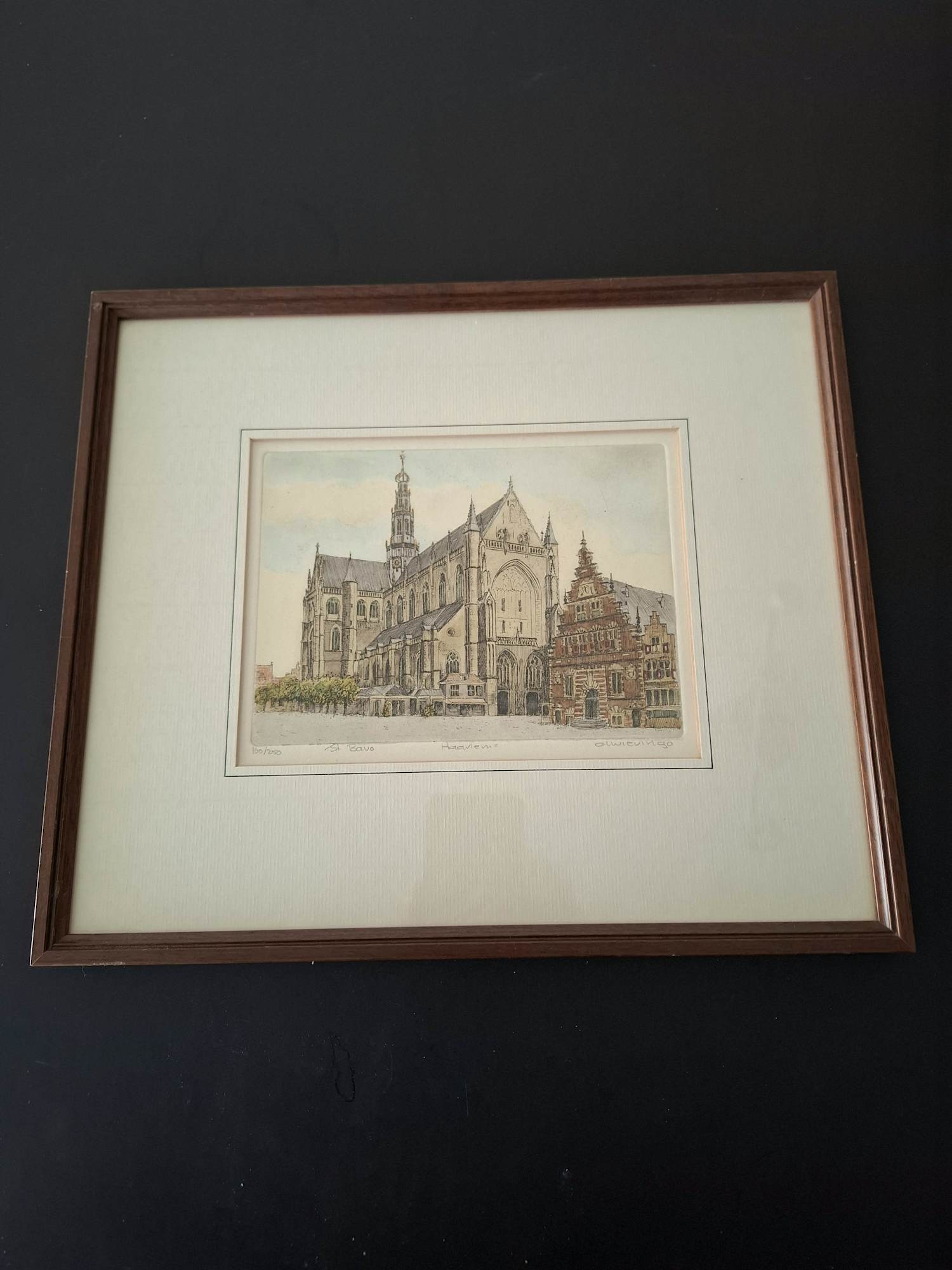 Albertus Wieringa - Ets van St. Bavo Haarlem 100/250 kopen? Bied vanaf 50!