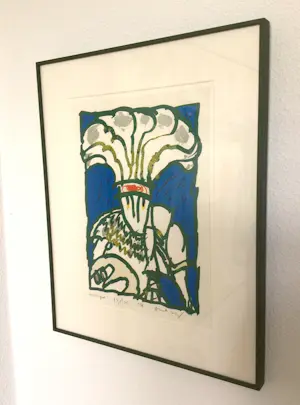 Pierre Alechinsky - "Mardi Gras" - Lithographie - 1978 - 100 ex. - Ingelijst - Uitstekende staat kopen? Bied vanaf 650!