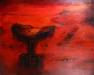 Otto Oelen - Olieverf op doek, Graal - Ingelijst (Groot) kopen? Bied vanaf 1!