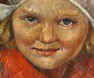 Niet of onleesbaar gesigneerd - Olieverf op doek , Zeeuws meisje ? - gesigneerd kopen? Bied vanaf 1!