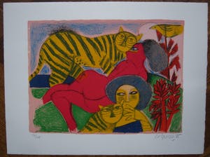 Corneille - Tigrés Amoureux, zeefdruk kopen? Bied vanaf 200!