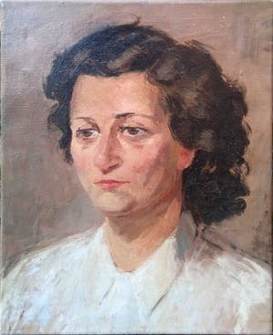 Arie van Mever - portret van een dame kopen? Bied vanaf 1!