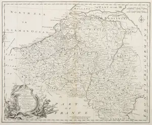 AcheterEmanuel Bowen - Gravure, A New & Accurate Map of the Netherlands or Low Countries? Enchérissez de 20!