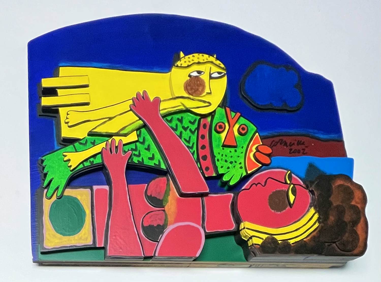 Corneille - Gesigneerd houtsculptuur: Barokke zomer II kopen? Bied vanaf 1800!