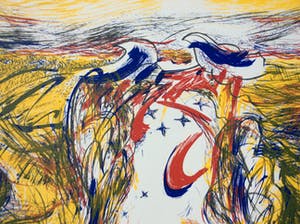 Niet of onleesbaar gesigneerd - Spaans Landschap - lithografie, handgesign. kopen? Bied vanaf 1!