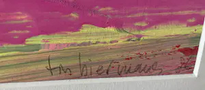 Ton Biermans - Uniek werk (acryl) op papier, Abstracte compositie kopen? Bied vanaf 35!