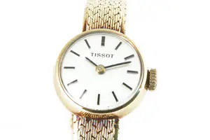 02  - Vintage  jaren 50 of 60 TISSOT geel-gouden dames polshorloge - 14 Krt. kaufen? Bieten Sie von 430!