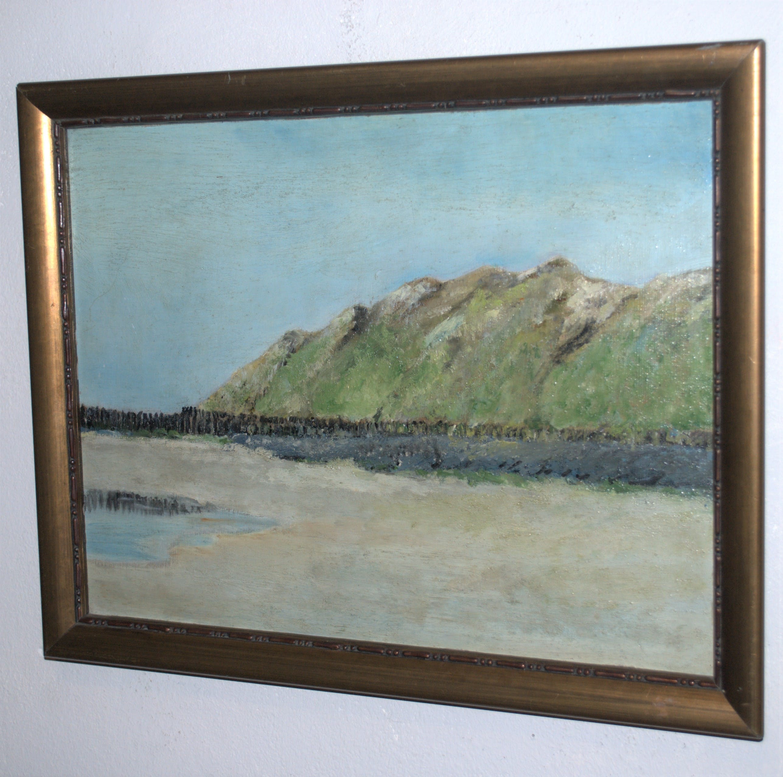 Niet of onleesbaar gesigneerd - strand en duinen bij Zoutelande Zeeland rond 1920/30 kopen? Bied vanaf 1!