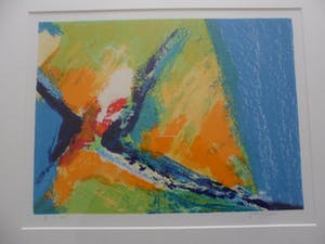 Niet of onleesbaar gesigneerd - Zeefdruk, Abstract werk. kopen? Bied vanaf 1!