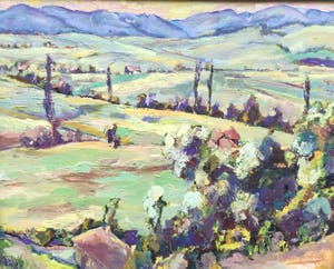 Jan Harmannus Lambeck - C4784-14, Heuvellandschap kopen? Bied vanaf 250!