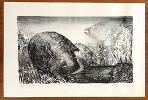 Frans Minnaert - Gesigneerde litho - 1974 - 19/100 verkocht voor € 65!
