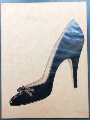 Peter Redert - shoe shine – potlood tekening verkocht voor € 35!